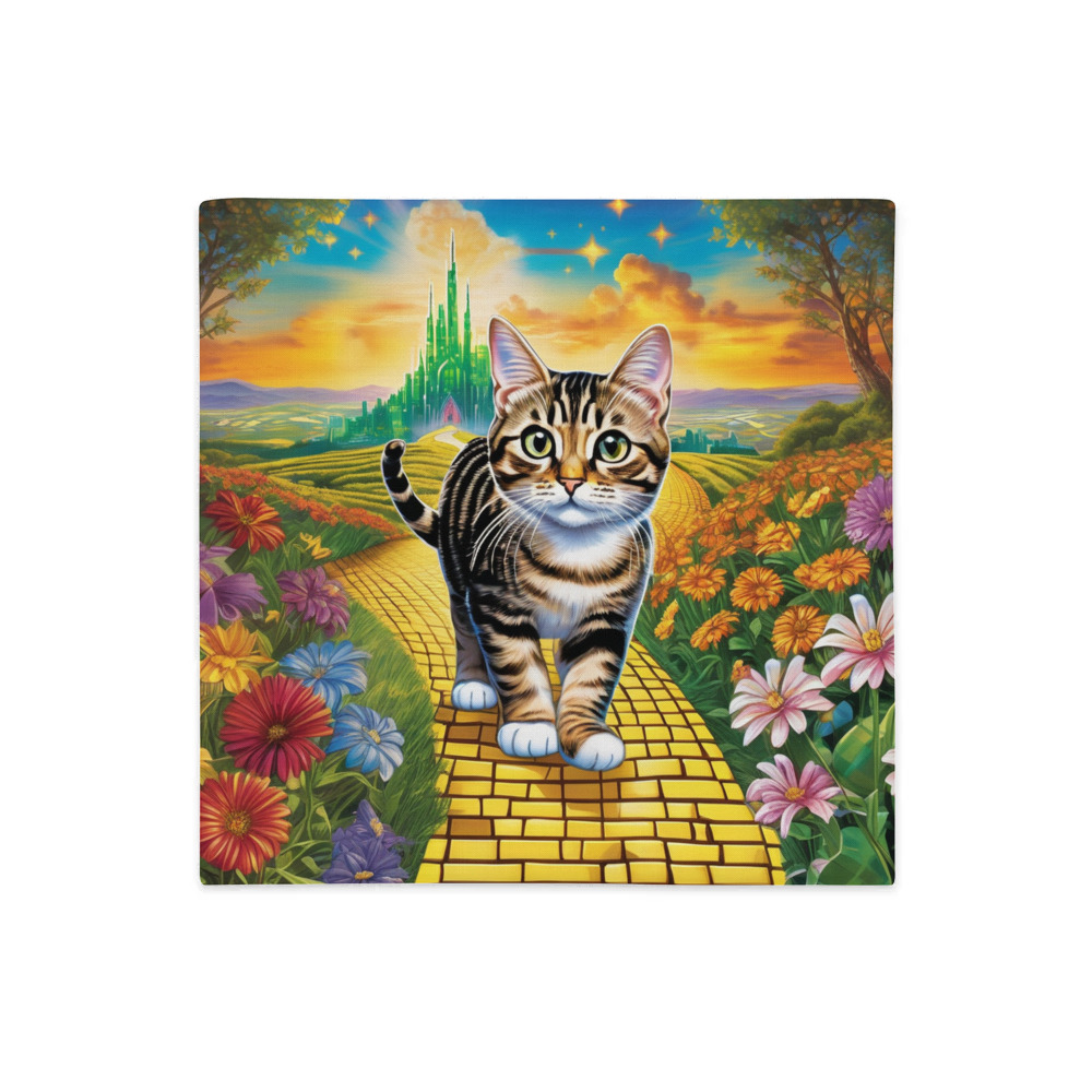 PugMug Custom Tabby Exotic Cat Premium Pillow Case