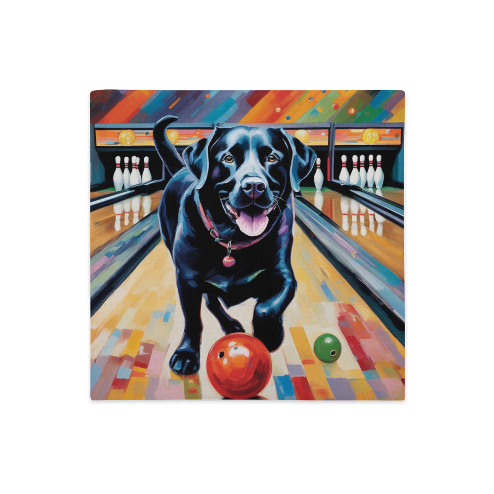 PugMug Custom Black Labrador Retriever Premium Pillow Case