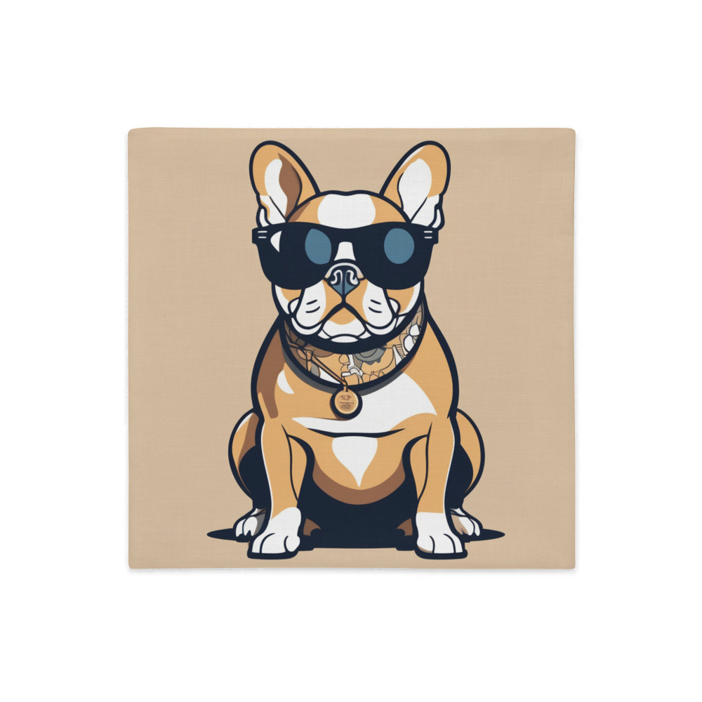 PugMug Custom Tan French Bulldog Premium Pillow Case