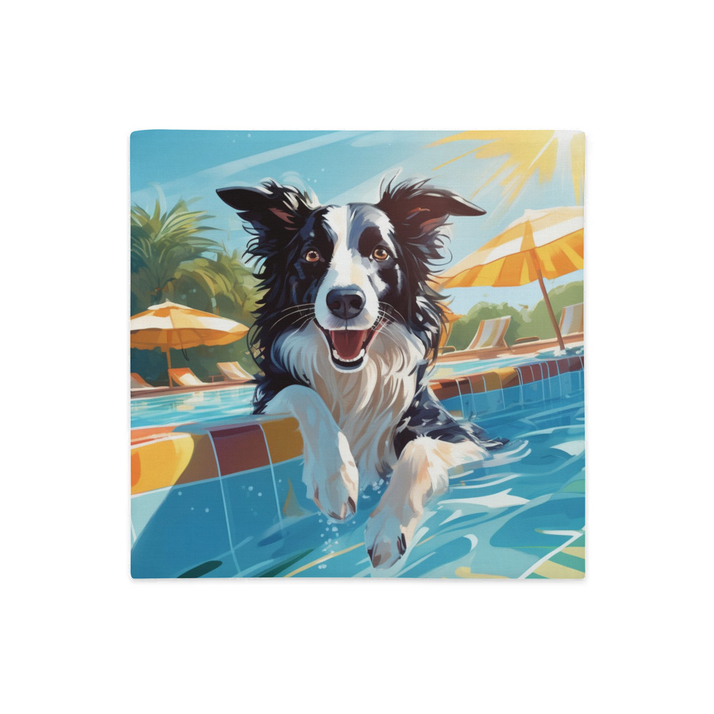 PugMug Custom Border Collie Premium Pillow Case