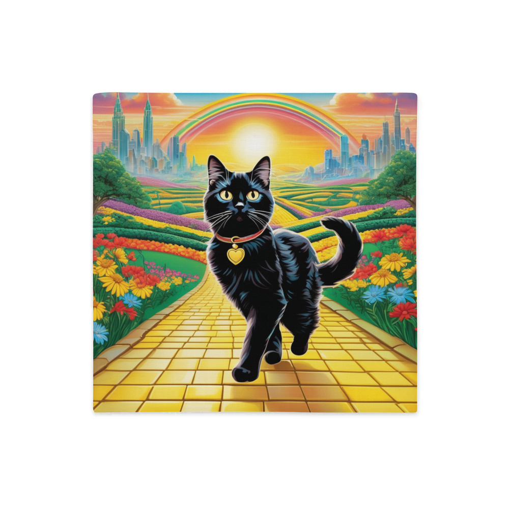 PugMug Custom Black Ragdoll Cat Premium Pillow Case