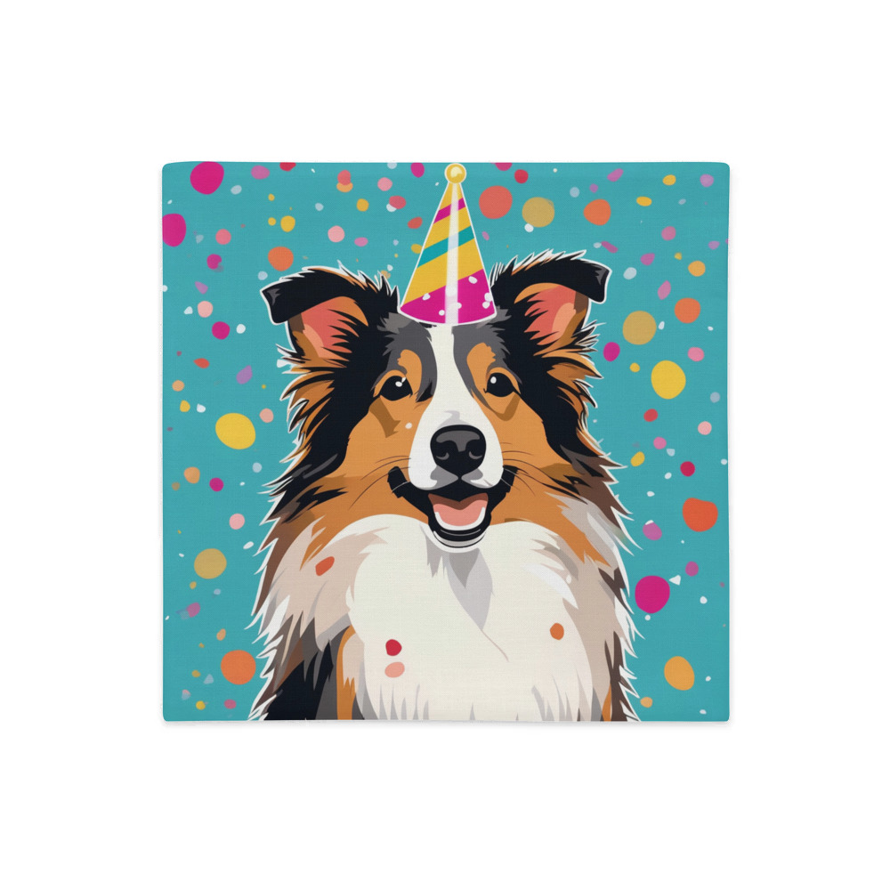 PugMug Custom Shetland Sheepdog Premium Pillow Case