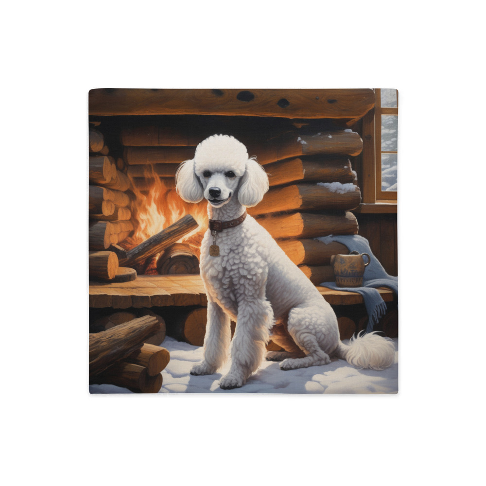 PugMug Custom White Poodle Premium Pillow Case