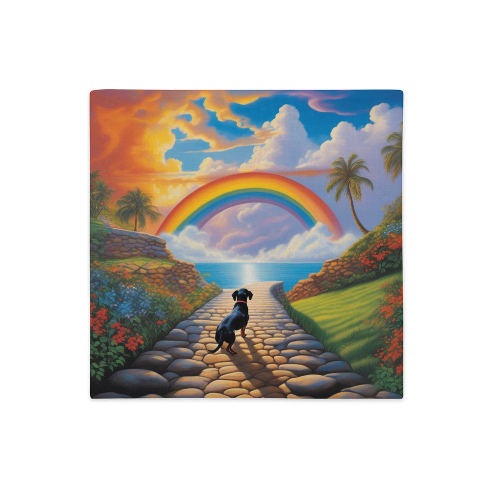 PugMug Custom Black Dachshund Premium Pillow Case