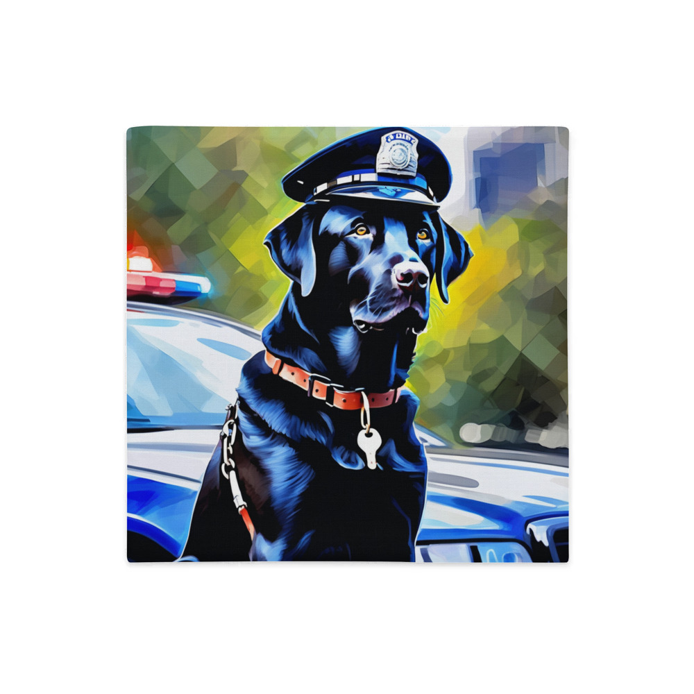 PugMug Custom Black Labrador Retriever Premium Pillow Case