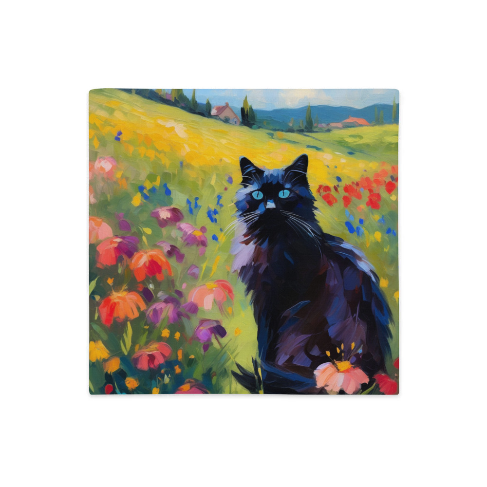 PugMug Custom Black Ragdoll Cat Premium Pillow Case