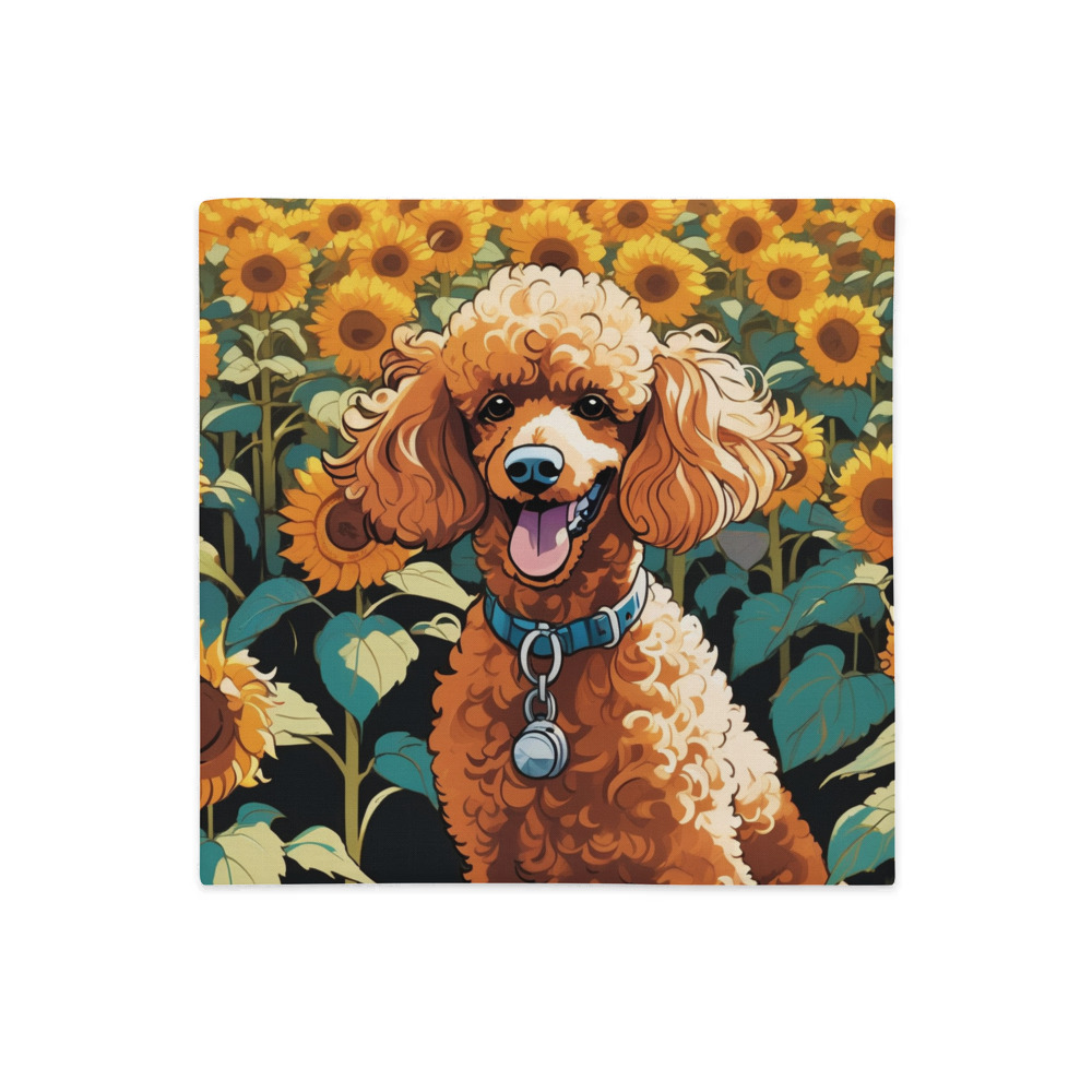 PugMug Custom Tan Poodle Premium Pillow Case