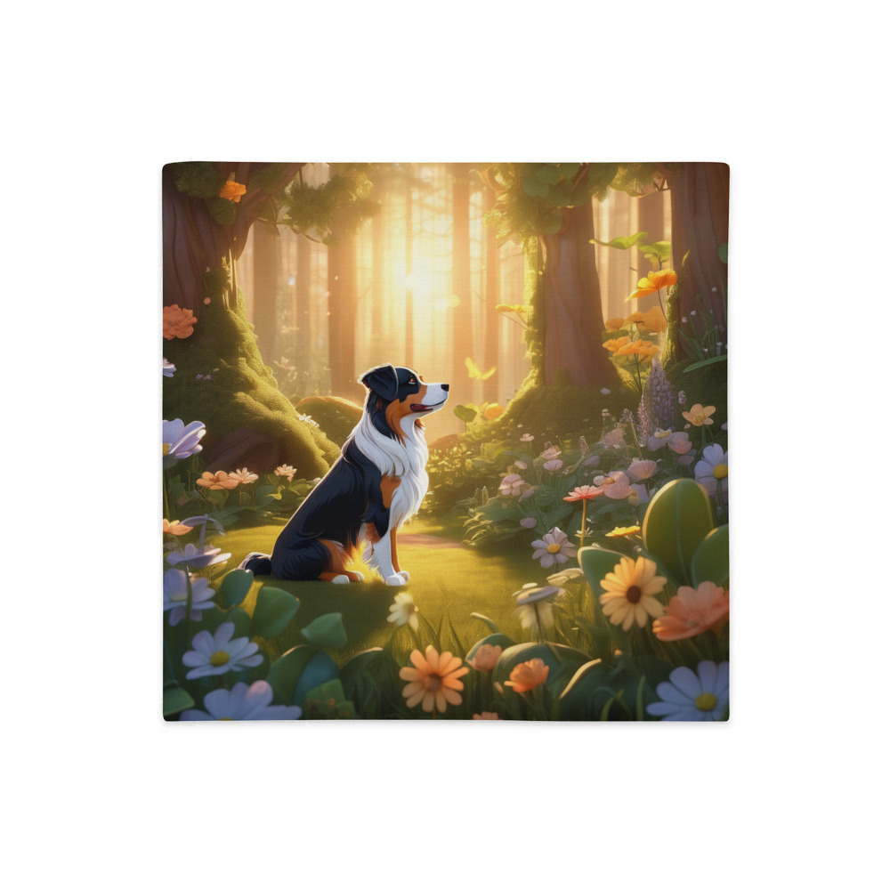 PugMug Custom Miniature American Shepherd Premium Pillow Case