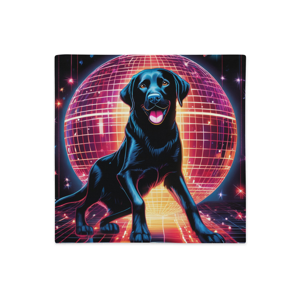 PugMug Custom Black Labrador Retriever Premium Pillow Case