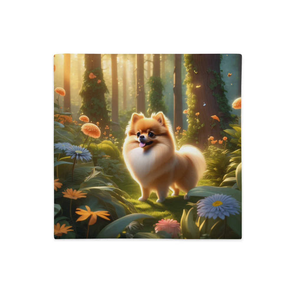 PugMug Custom Tan Pomeranian Premium Pillow Case