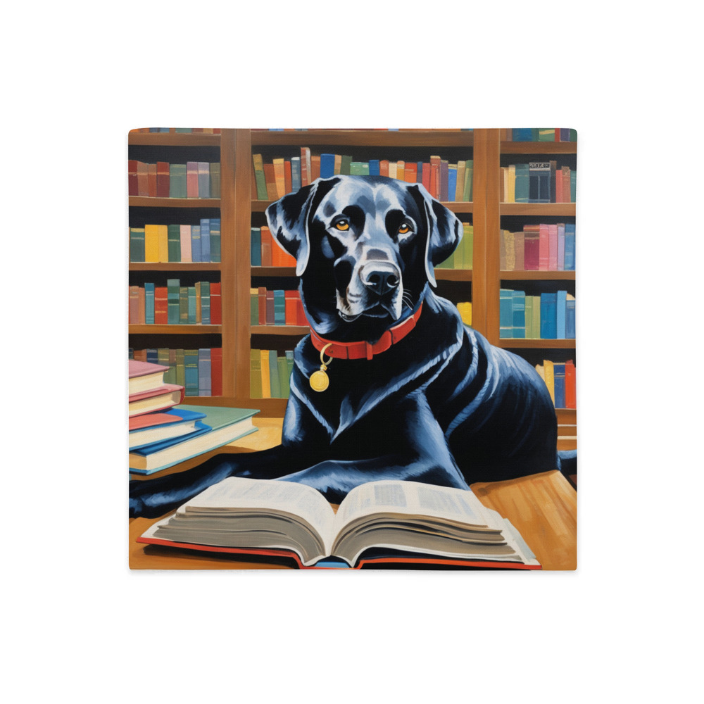 PugMug Custom Black Labrador Retriever Premium Pillow Case