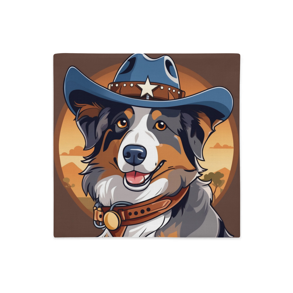 PugMug Custom Australian Shepherd Dog Premium Pillow Case