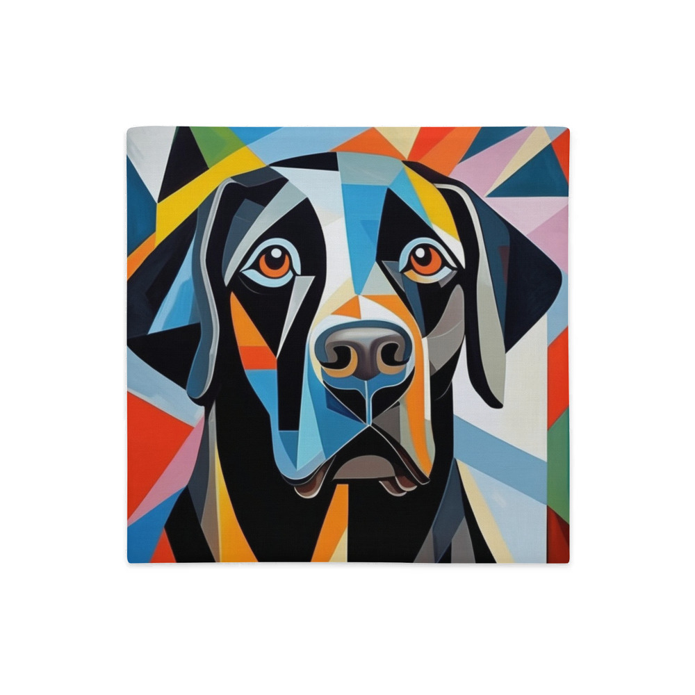 PugMug Custom Black Labrador Retriever Premium Pillow Case