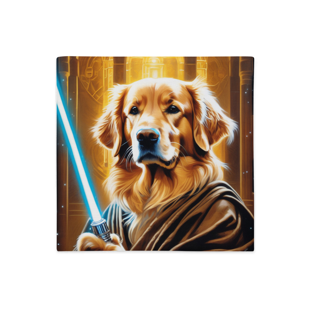 PugMug Custom Golden Retriever Premium Pillow Case