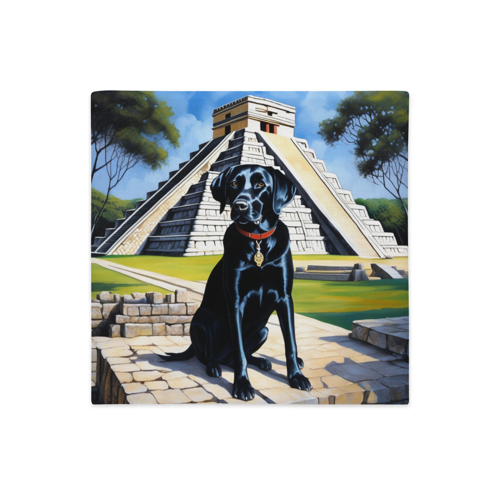 PugMug Custom Black Labrador Retriever Premium Pillow Case