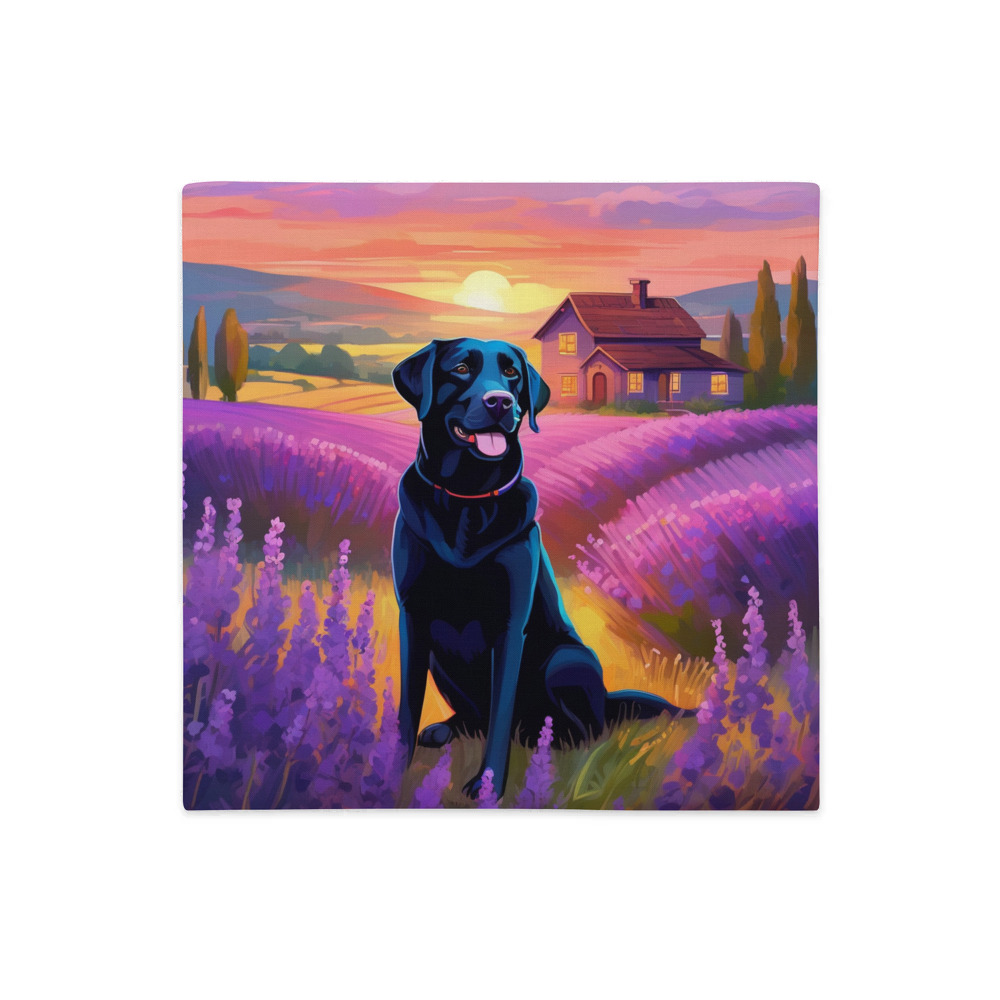 PugMug Custom Black Labrador Retriever Premium Pillow Case
