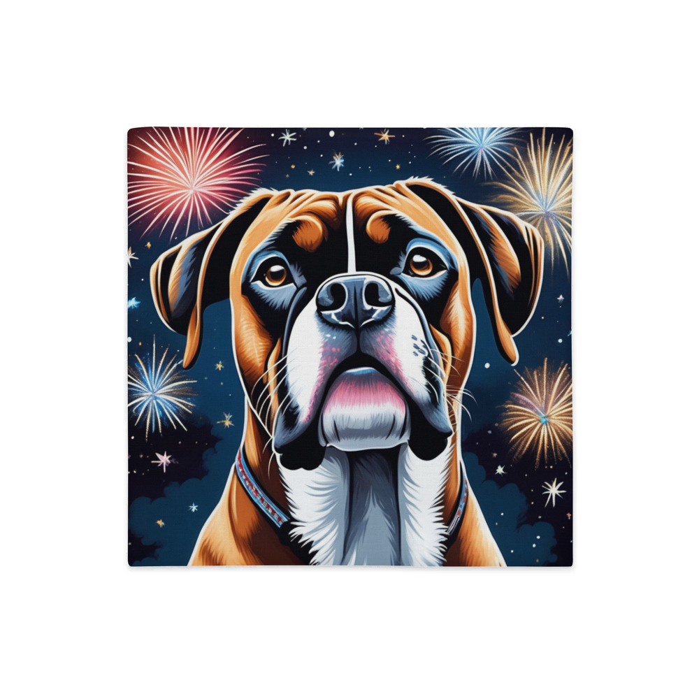 PugMug Custom Boxer Dog Premium Pillow Case