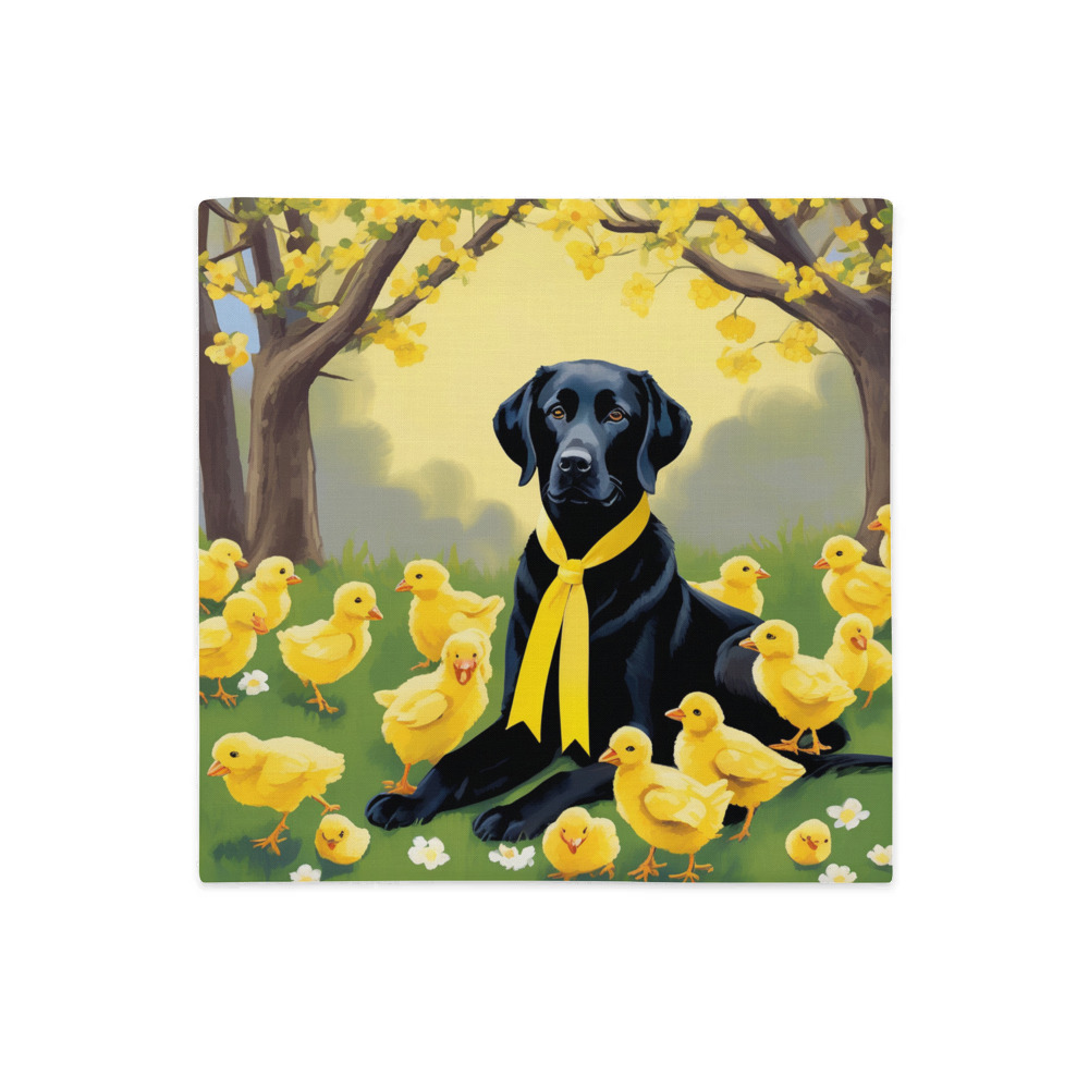 PugMug Custom Black Labrador Retriever Premium Pillow Case