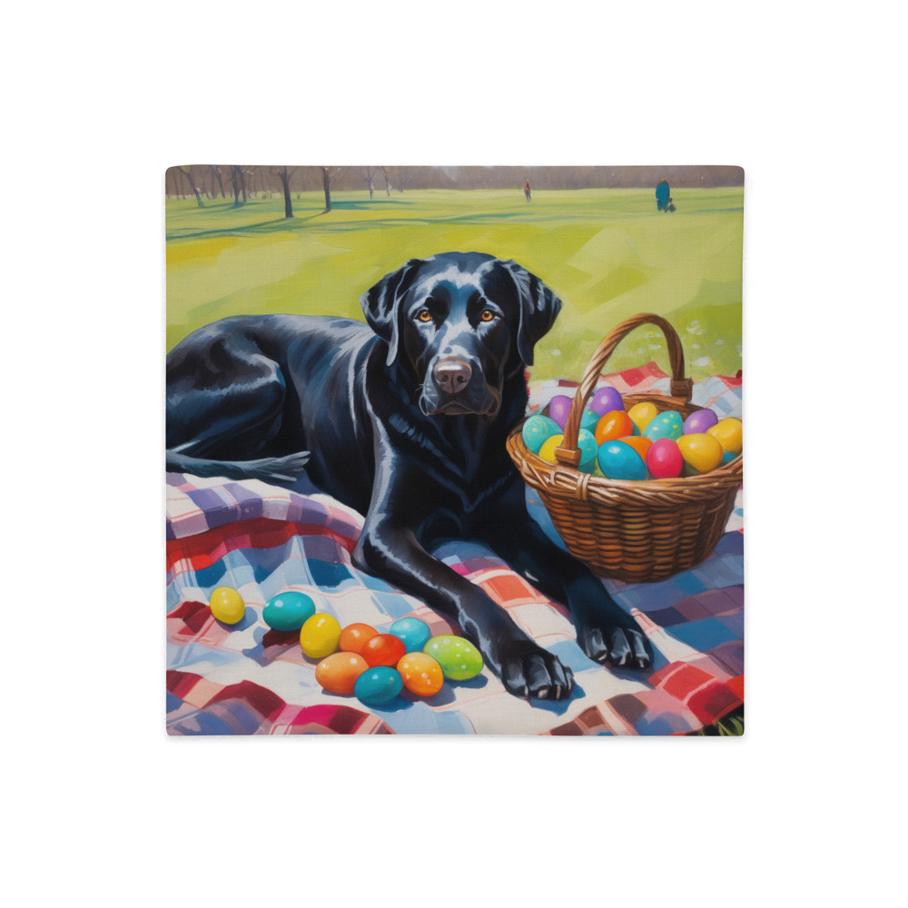 PugMug Custom Black Labrador Retriever Premium Pillow Case