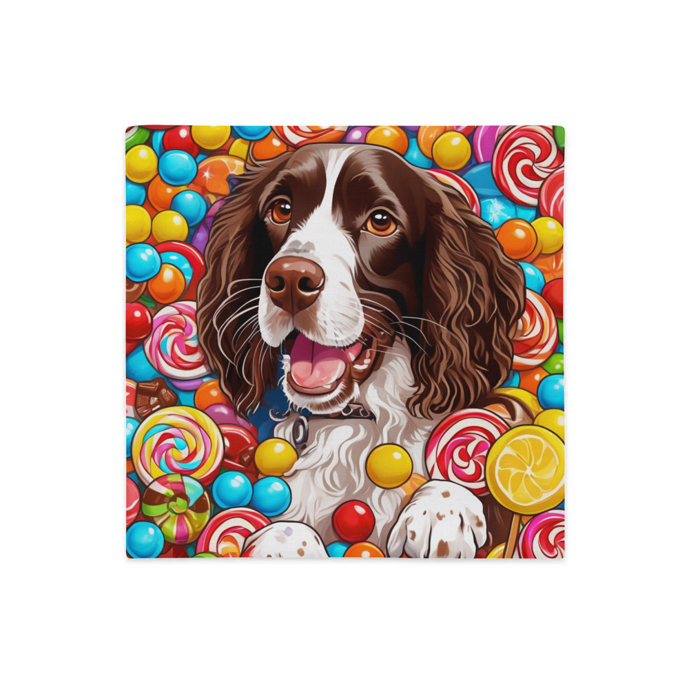 PugMug Custom English Springer Spaniel Premium Pillow Case