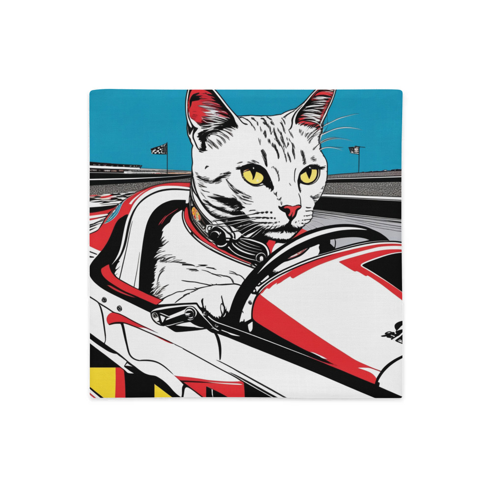 PugMug Custom White Companion Cat Premium Pillow Case