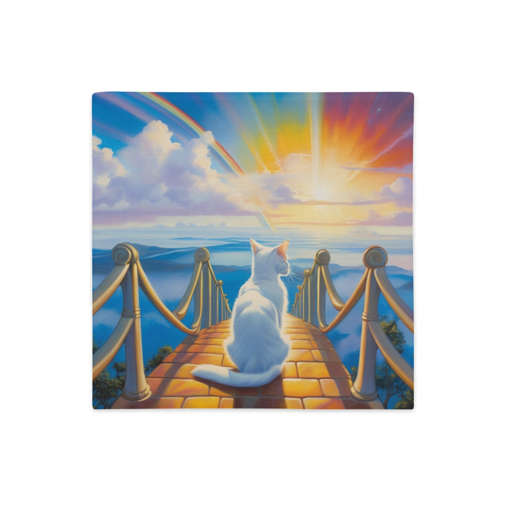 PugMug Custom White Companion Cat Premium Pillow Case