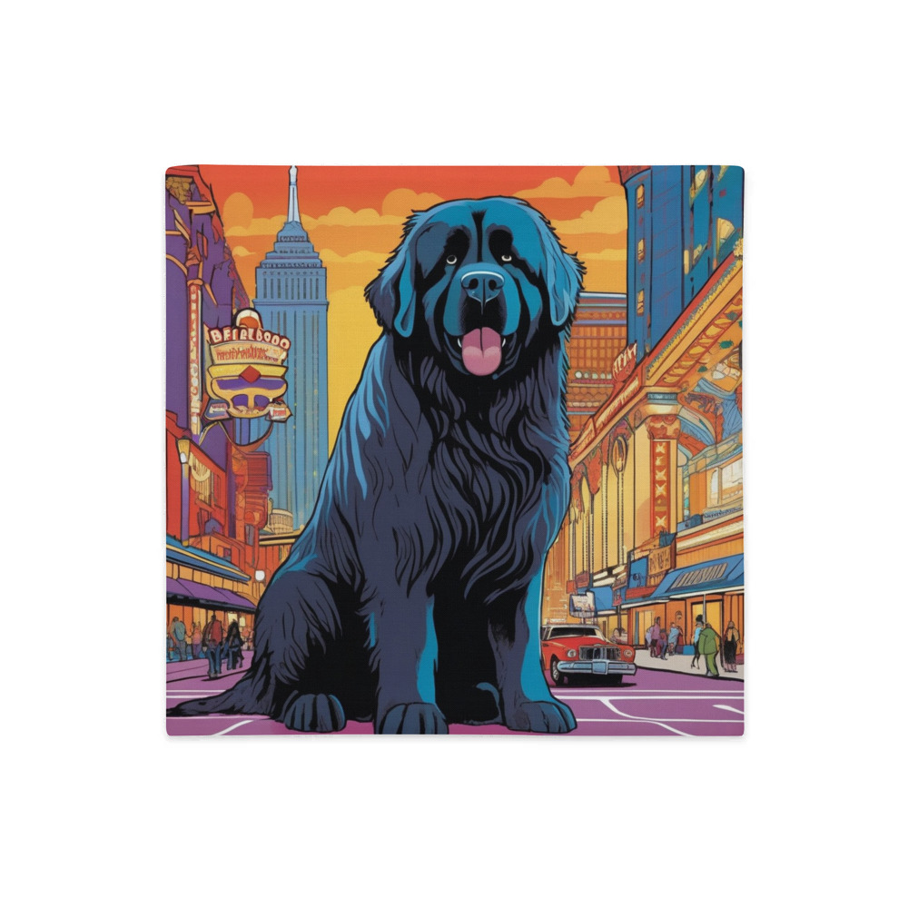 PugMug Custom Newfoundland Premium Pillow Case