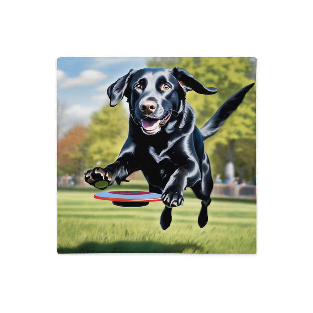 PugMug Custom Black Labrador Retriever Premium Pillow Case