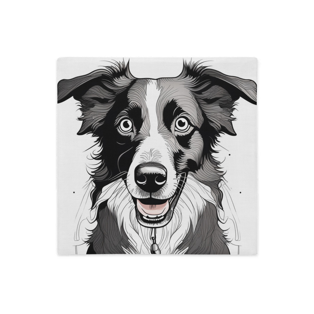 PugMug Custom Border Collie Premium Pillow Case