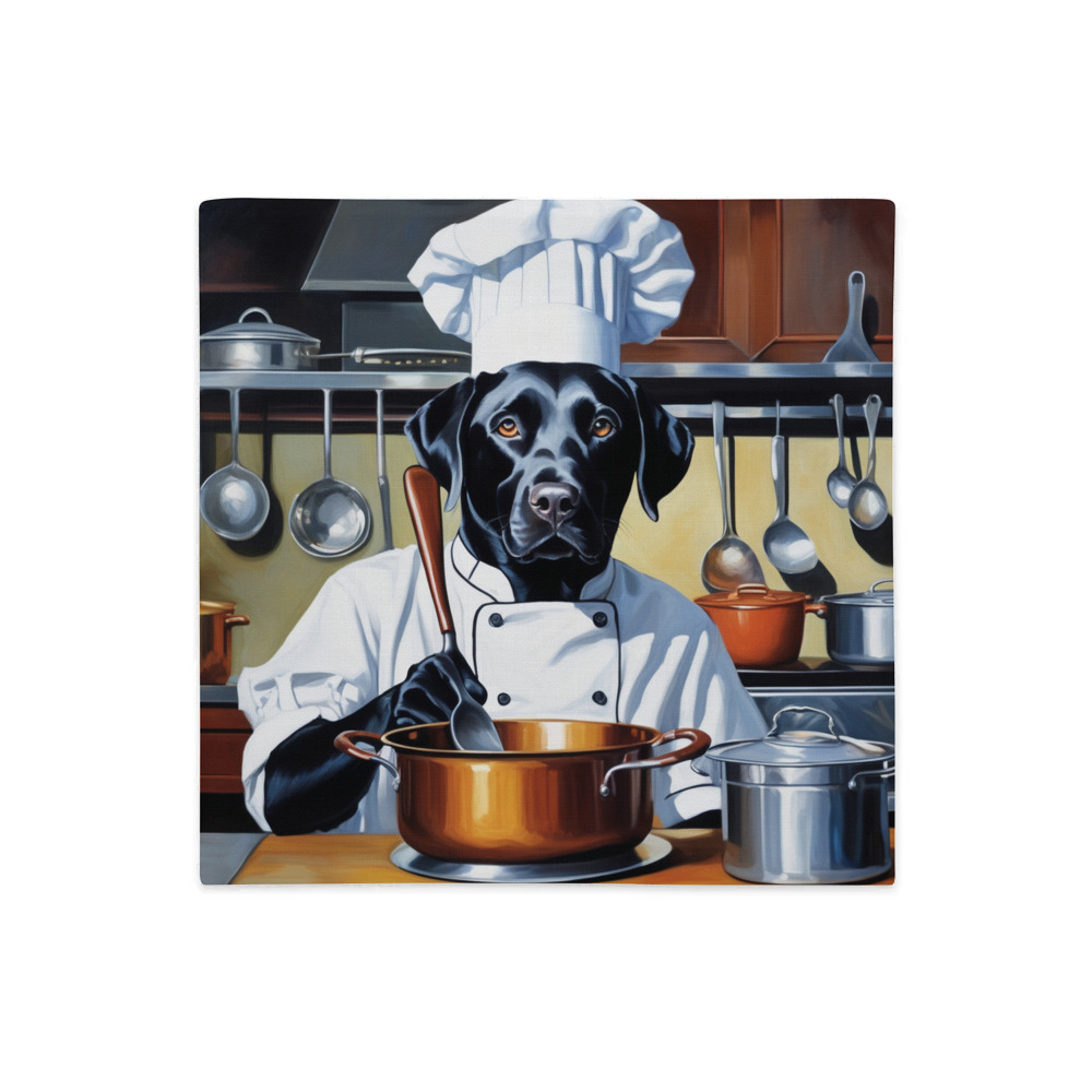 PugMug Custom Black Labrador Retriever Premium Pillow Case