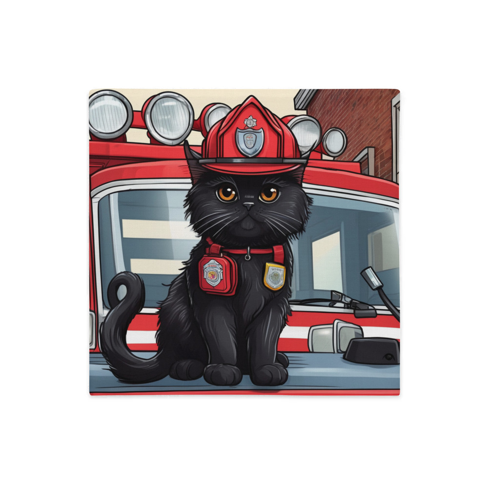 PugMug Custom Black Persian Cat Premium Pillow Case