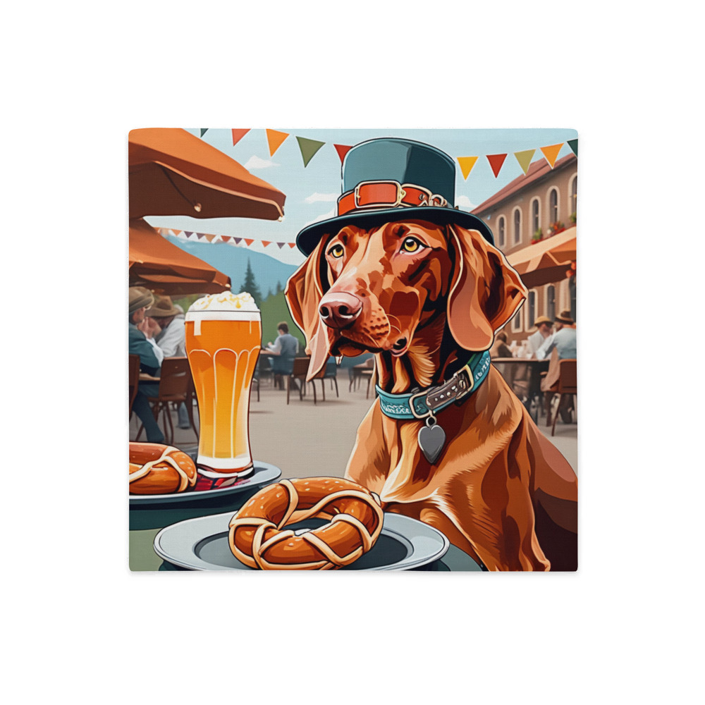 PugMug Custom Vizsla Premium Pillow Case