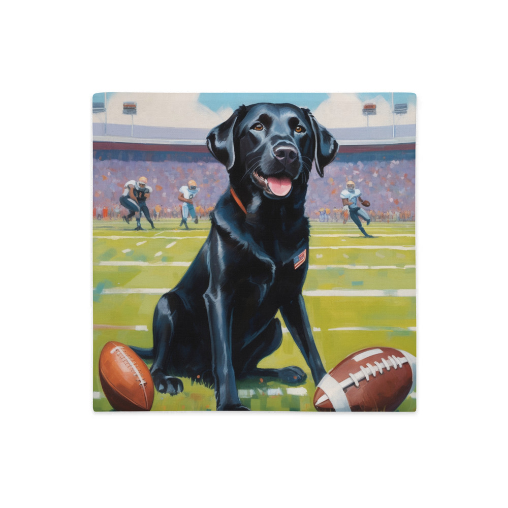 PugMug Custom Black Labrador Retriever Premium Pillow Case
