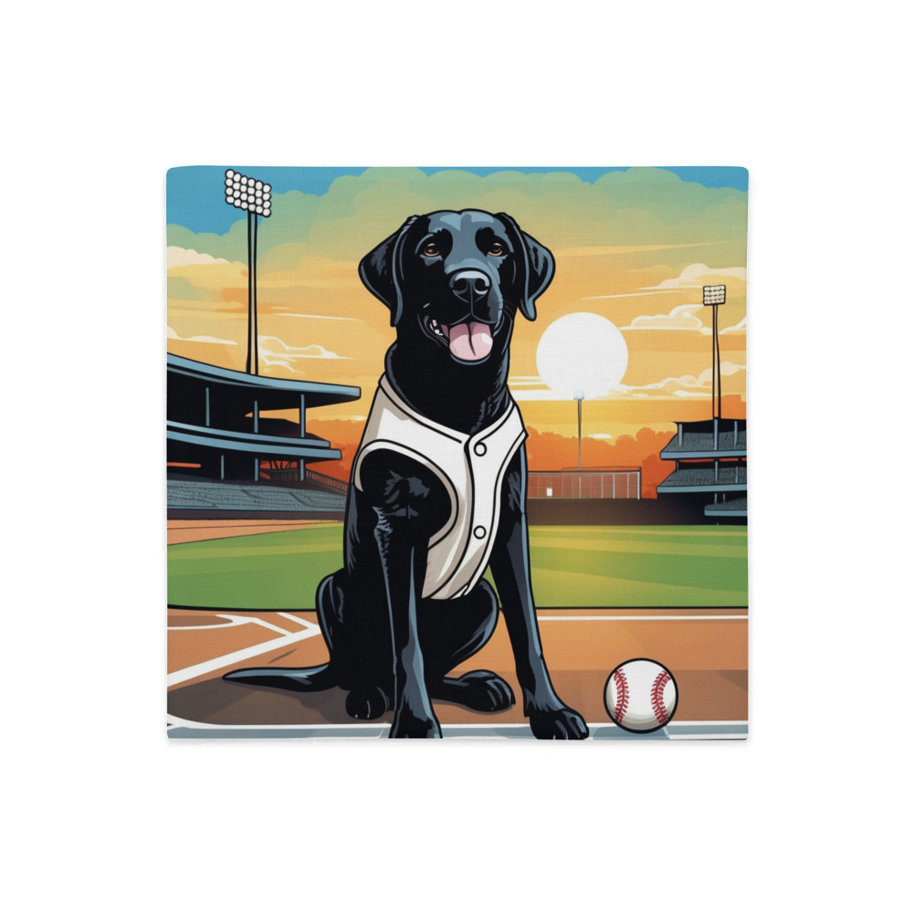 PugMug Custom Black Labrador Retriever Premium Pillow Case