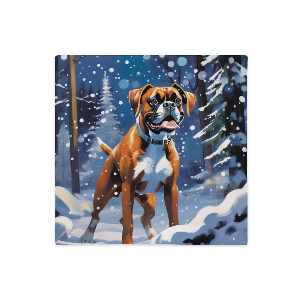 PugMug Custom Boxer Dog Premium Pillow Case