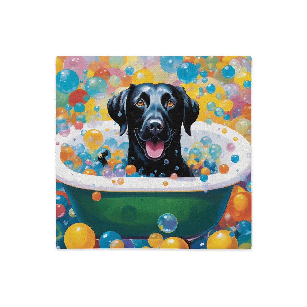 PugMug Custom Black Labrador Retriever Premium Pillow Case