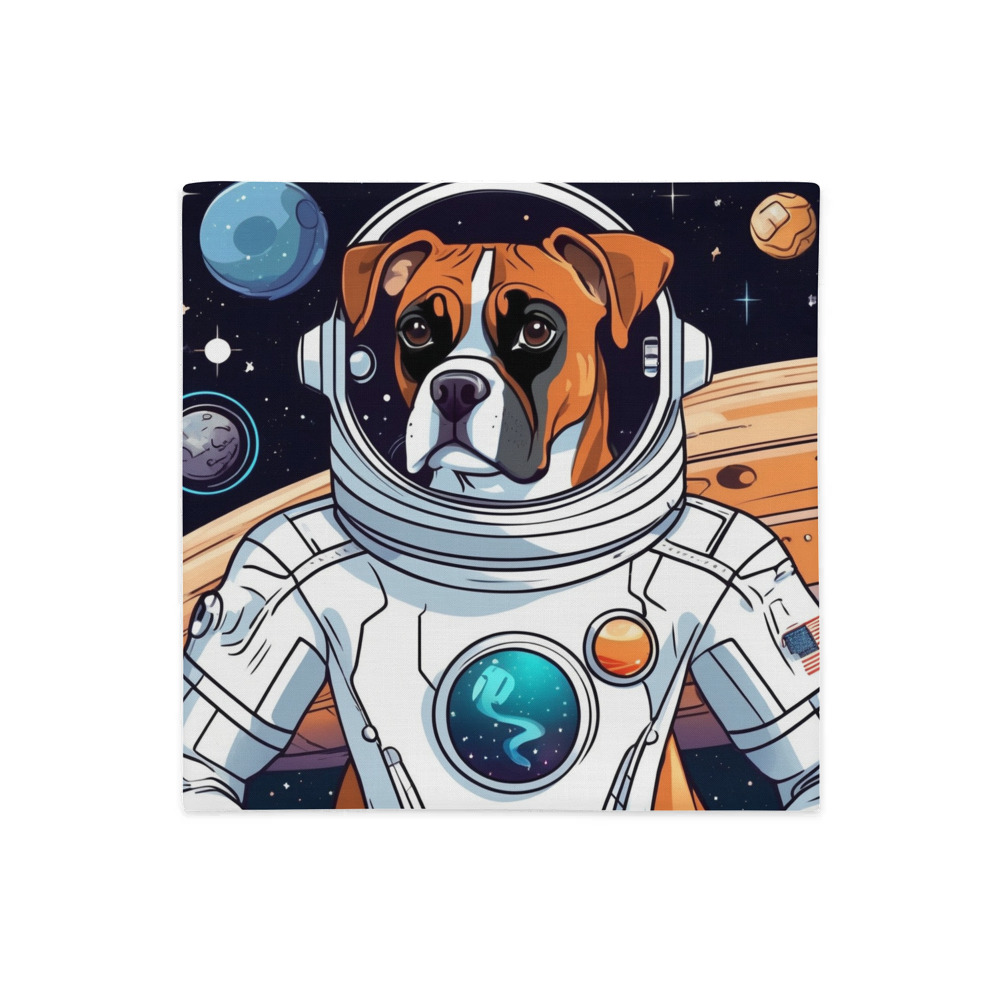 PugMug Custom Boxer Dog Premium Pillow Case