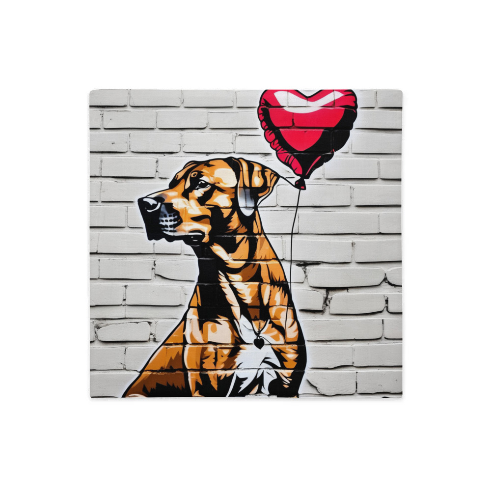 PugMug Custom Rhodesian Ridgeback Premium Pillow Case