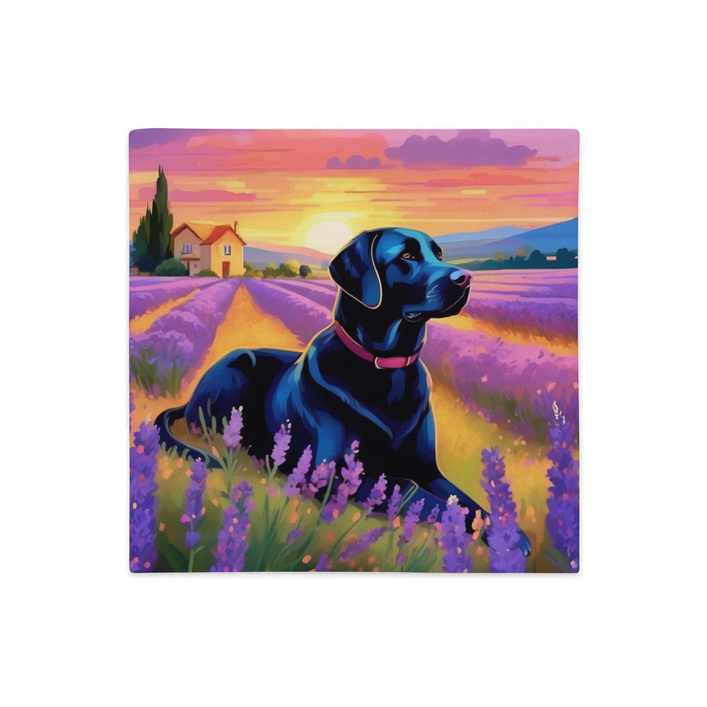 PugMug Custom Black Labrador Retriever Premium Pillow Case