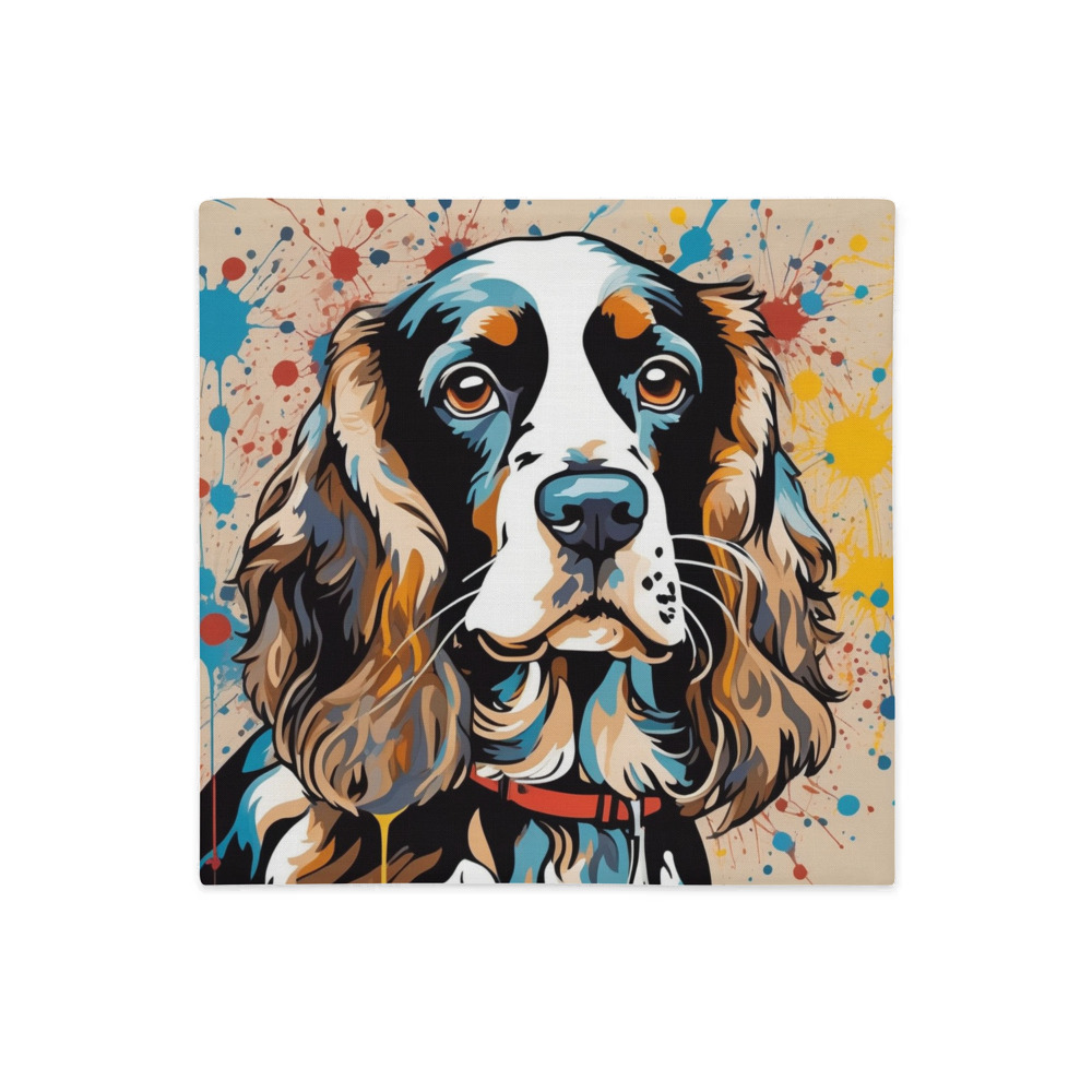 PugMug Custom English Cocker Spaniel Premium Pillow Case