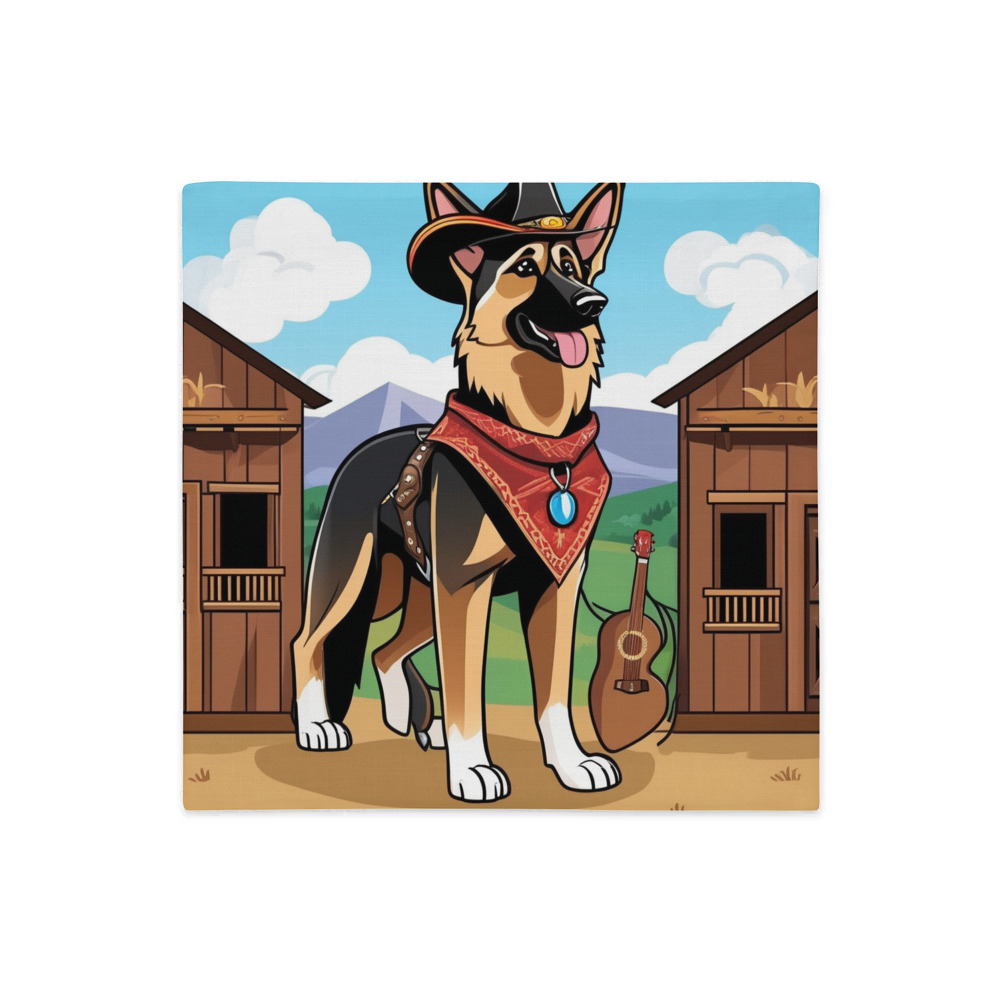 PugMug Custom German Shepherd Dog Premium Pillow Case