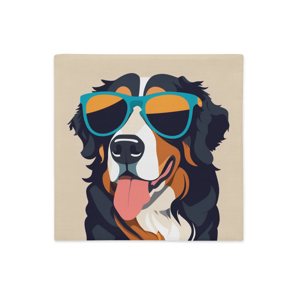 PugMug Custom Bernese Mountain Dog Premium Pillow Case