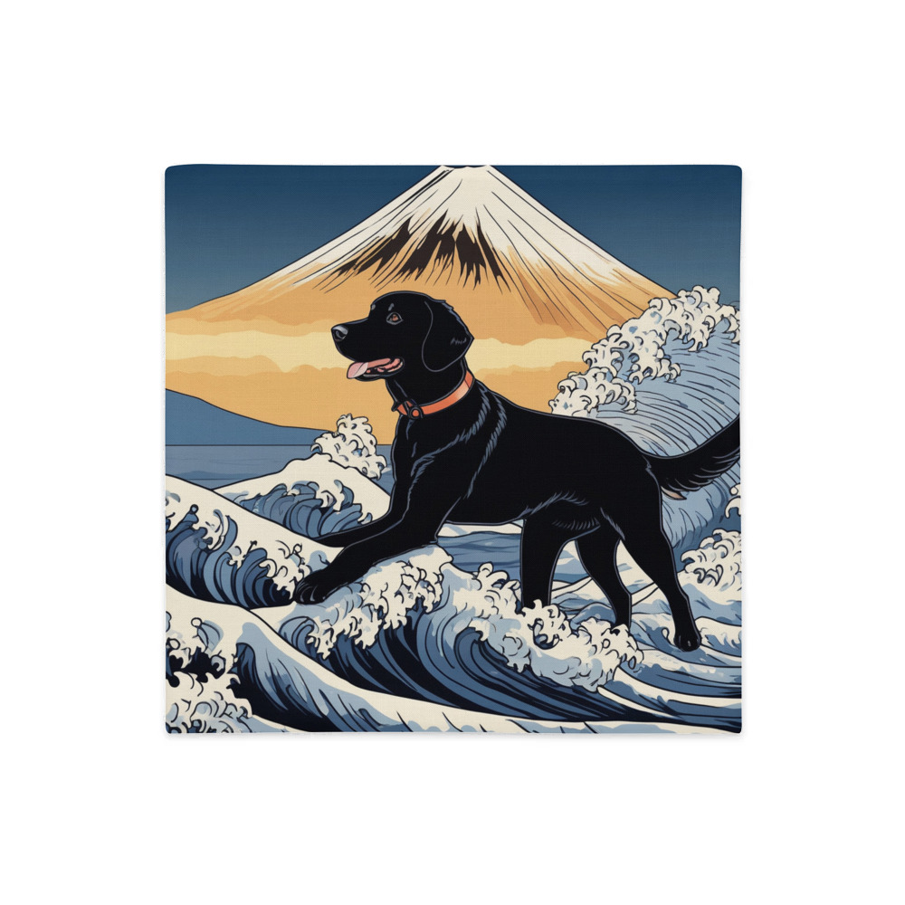 PugMug Custom Black Labrador Retriever Premium Pillow Case