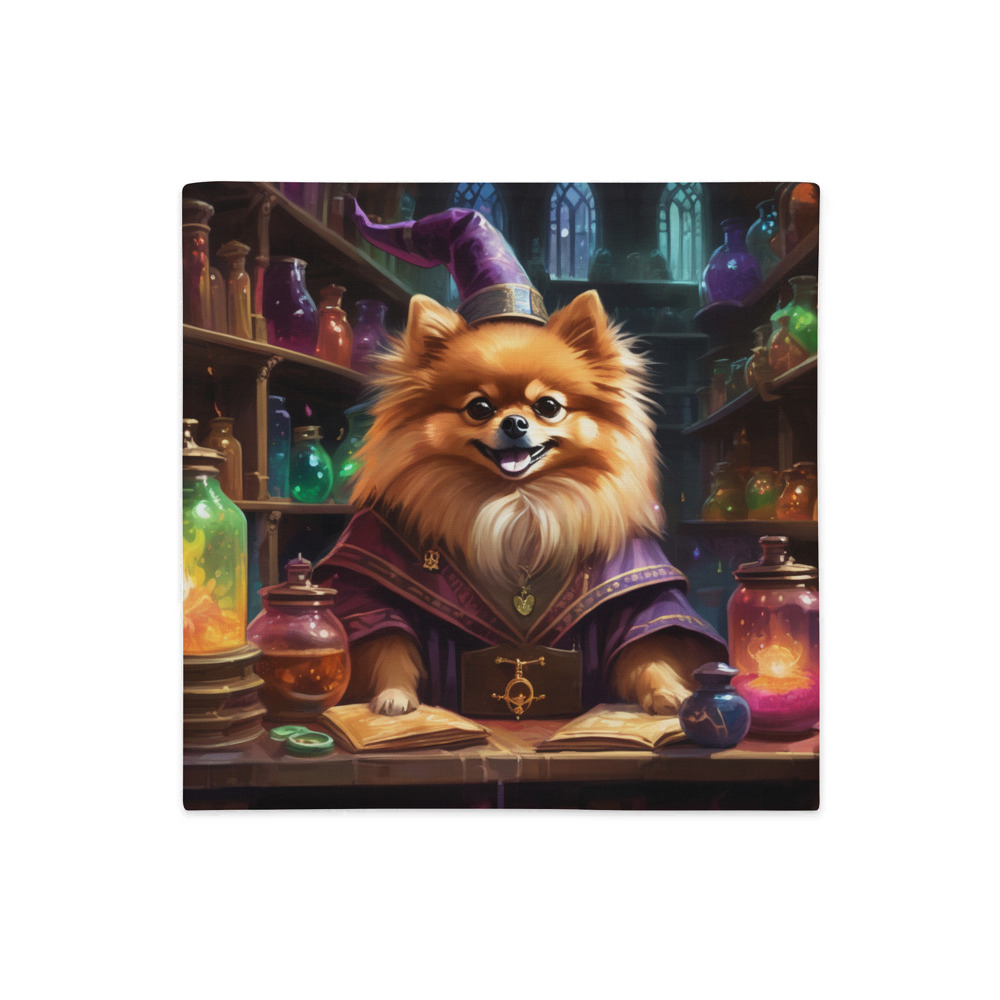 PugMug Custom Tan Pomeranian Premium Pillow Case