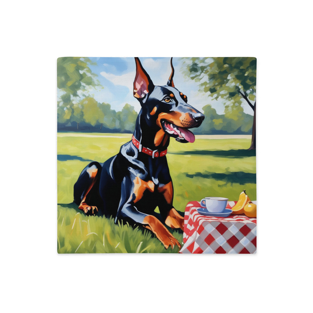 PugMug Custom Doberman Pinscher Premium Pillow Case
