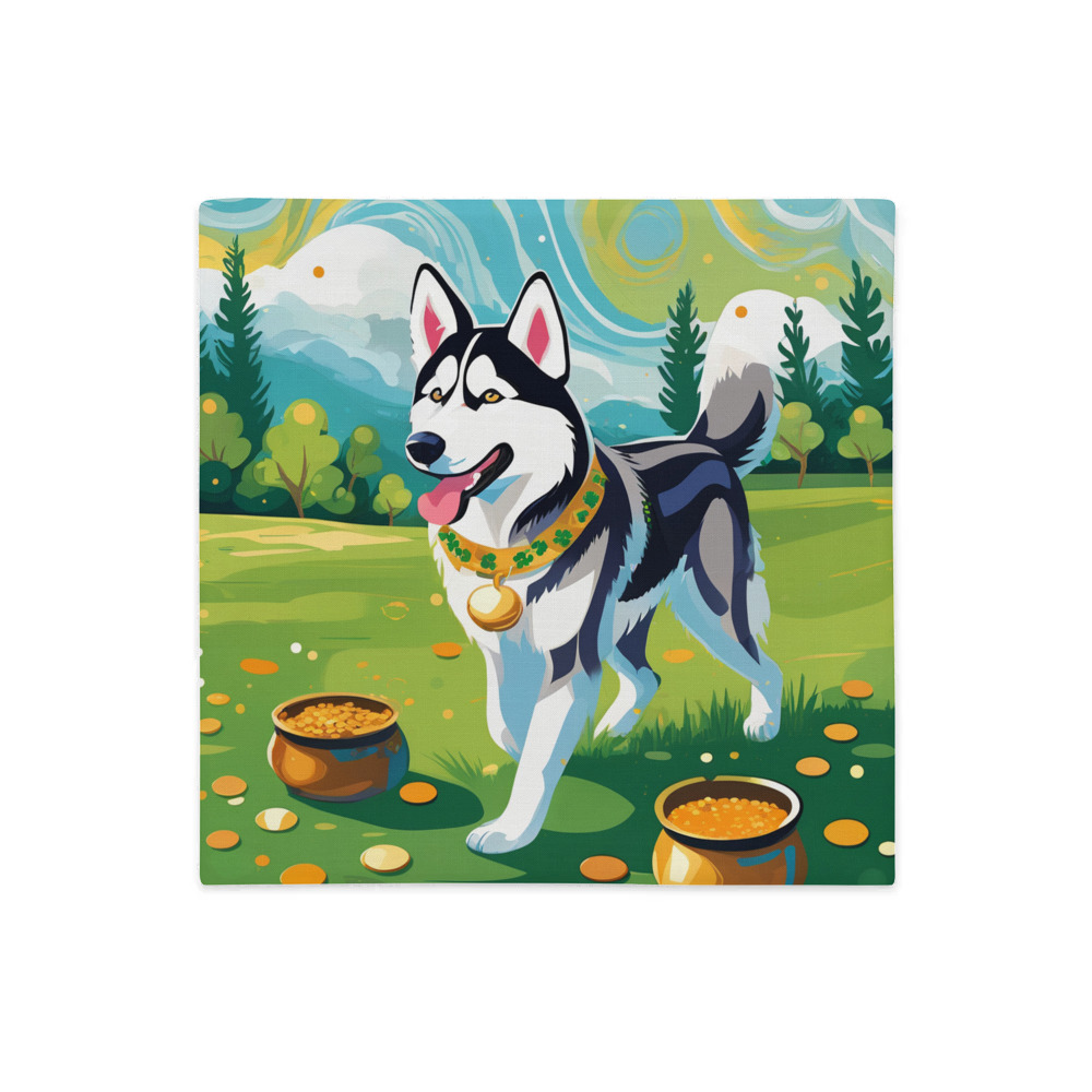 PugMug Custom Siberian Husky Premium Pillow Case