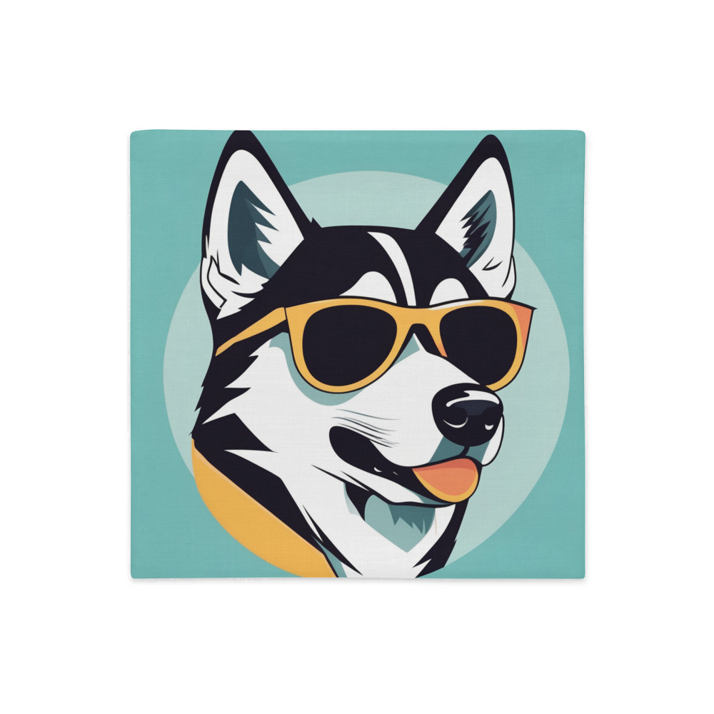 PugMug Custom Siberian Husky Premium Pillow Case