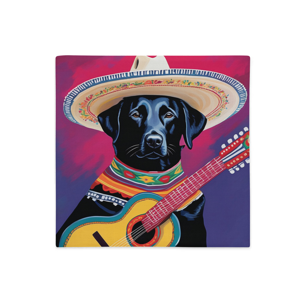 PugMug Custom Black Labrador Retriever Premium Pillow Case