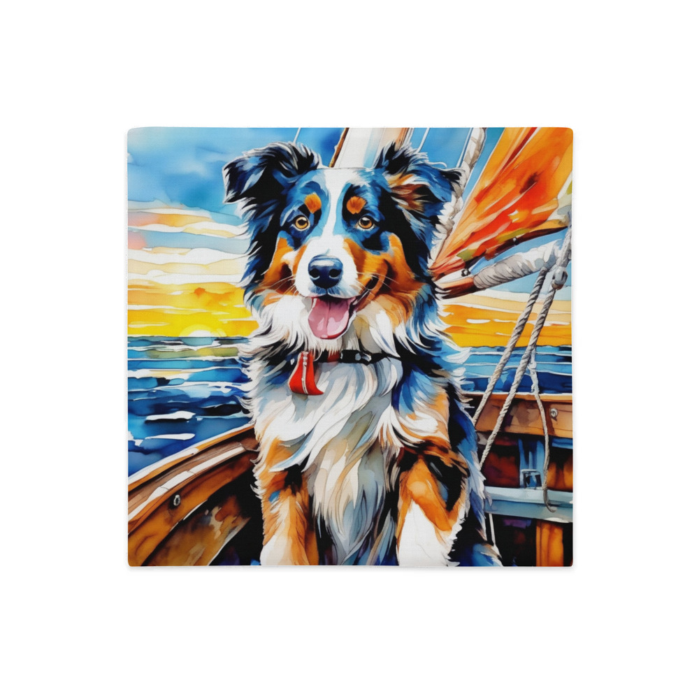 PugMug Custom Australian Shepherd Dog Premium Pillow Case