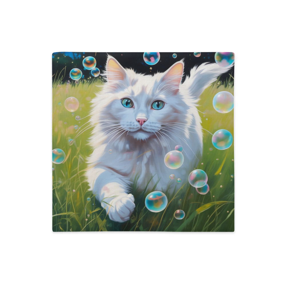 PugMug Custom White Ragdoll Cat Premium Pillow Case